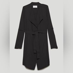 Aritzia Babaton Flowy Trench Quincey Jacket XXS black